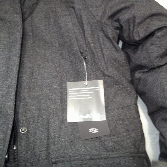 Eddie Bauer Down Waterproof Silver Lining Stadium Coat Sz Medium Charcoal Gray - Picture 7 of 12